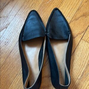J. Crew Black Leather Women's Flats